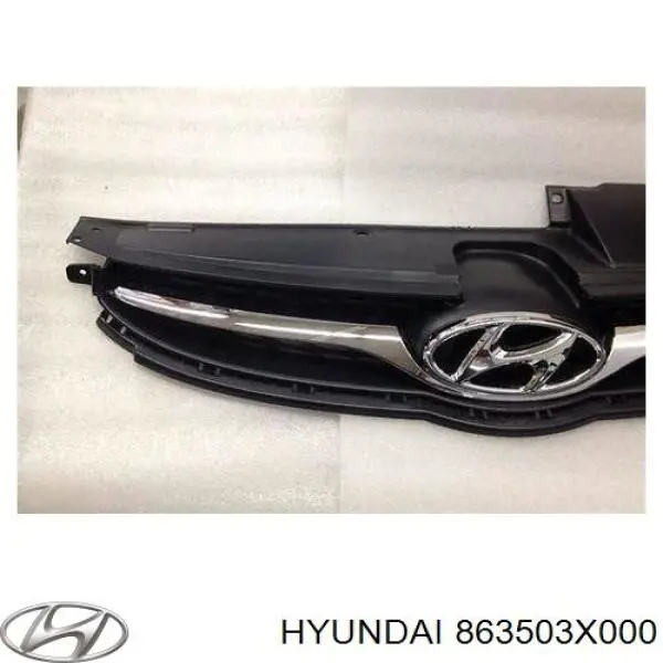 Do koszyka 863503X000 Hyundai/Kia Atrapa chłodnicy