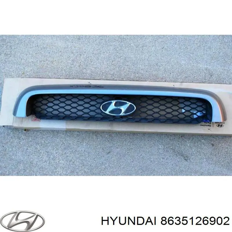 Do koszyka 8635126902 Hyundai/Kia Atrapa chłodnicy