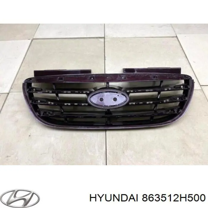 Do koszyka 863512H500 Hyundai/Kia Atrapa chłodnicy
