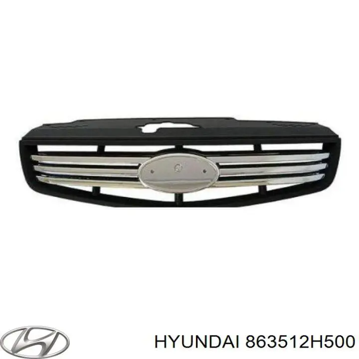 Atrapa chłodnicy Hyundai/Kia 863512H500 cena, od 87,94 USD