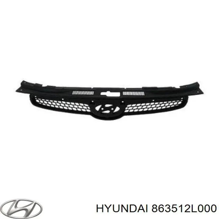 863512L000 Hyundai/Kia Atrapa chłodnicy