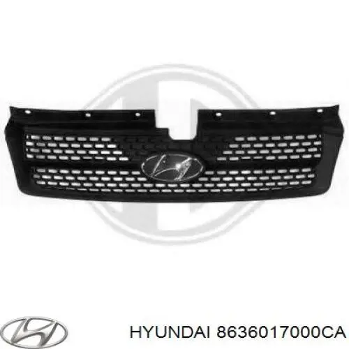 Atrapa chłodnicy Hyundai Matrix minivan (FC) (2001 - 2005) cena, od 54,74 USD