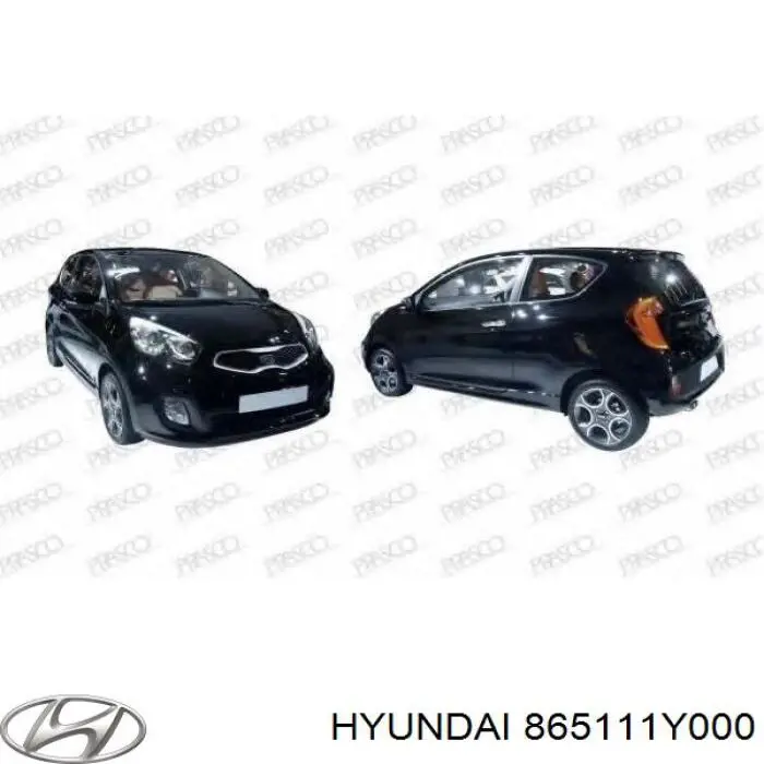 Do koszyka 865111Y000 Hyundai/Kia Zderzak przedni