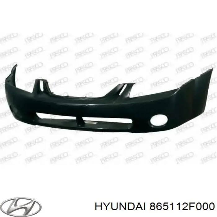 Do koszyka 865112F000 Hyundai/Kia Zderzak przedni