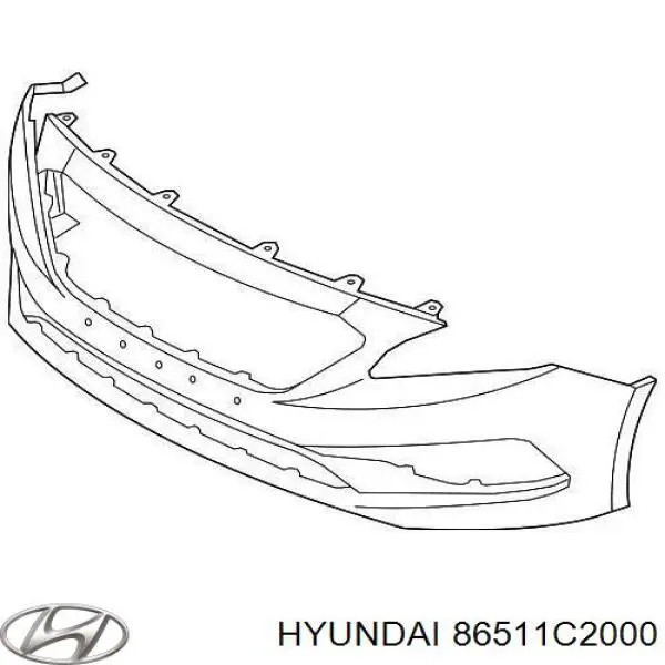 86511C2000 Hyundai/Kia Zderzak przedni