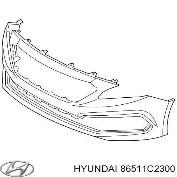 86511C2300 Hyundai/Kia Zderzak przedni