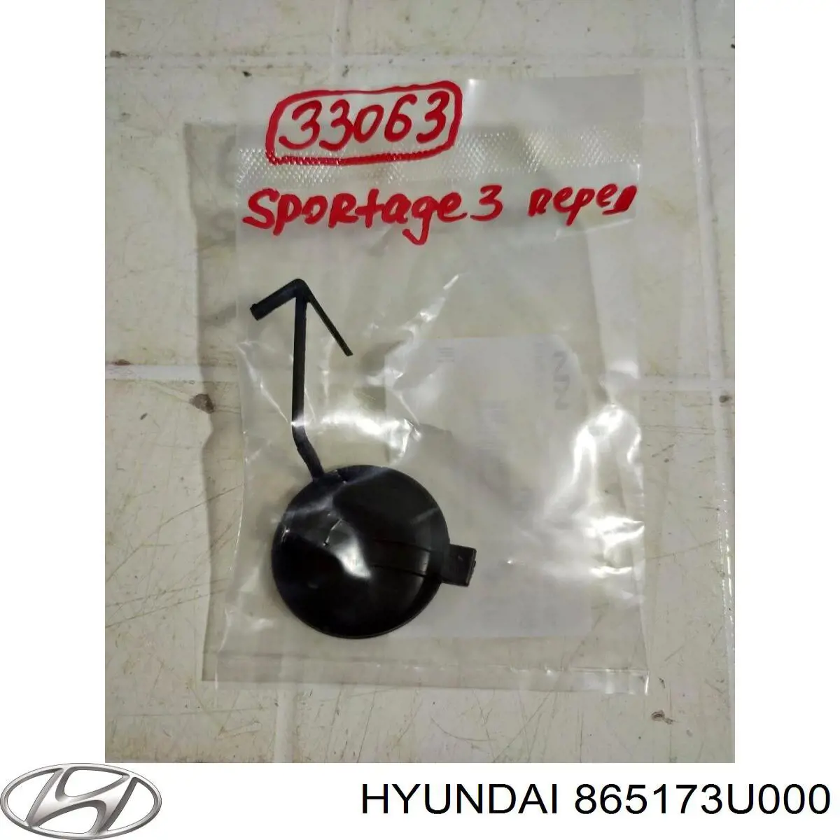 865173U000 Hyundai/Kia Zaślepka haku holowniczego zderzaka przednia