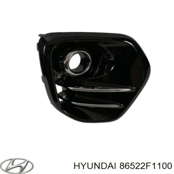 Zaślepka (kratka) lamp przeciwmgielnych zderzaka przedniego prawa Hyundai/Kia 86522F1100 cena, od 45,73 USD