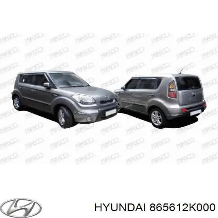 865612K000 Hyundai/Kia Kratka zderzaka przedniego