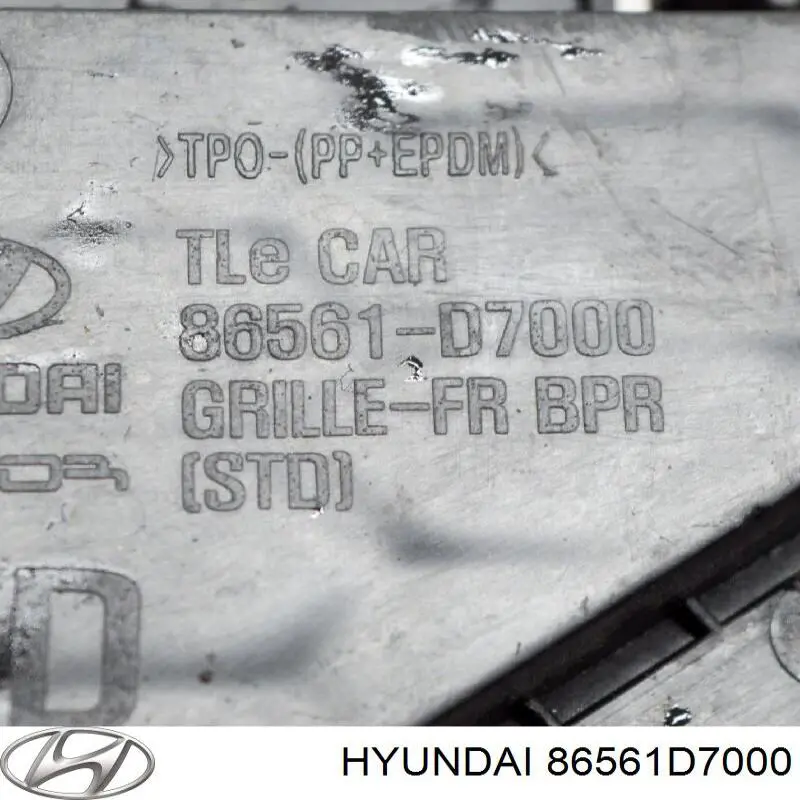 86561D7000 Hyundai/Kia Kratka zderzaka przedniego dolna