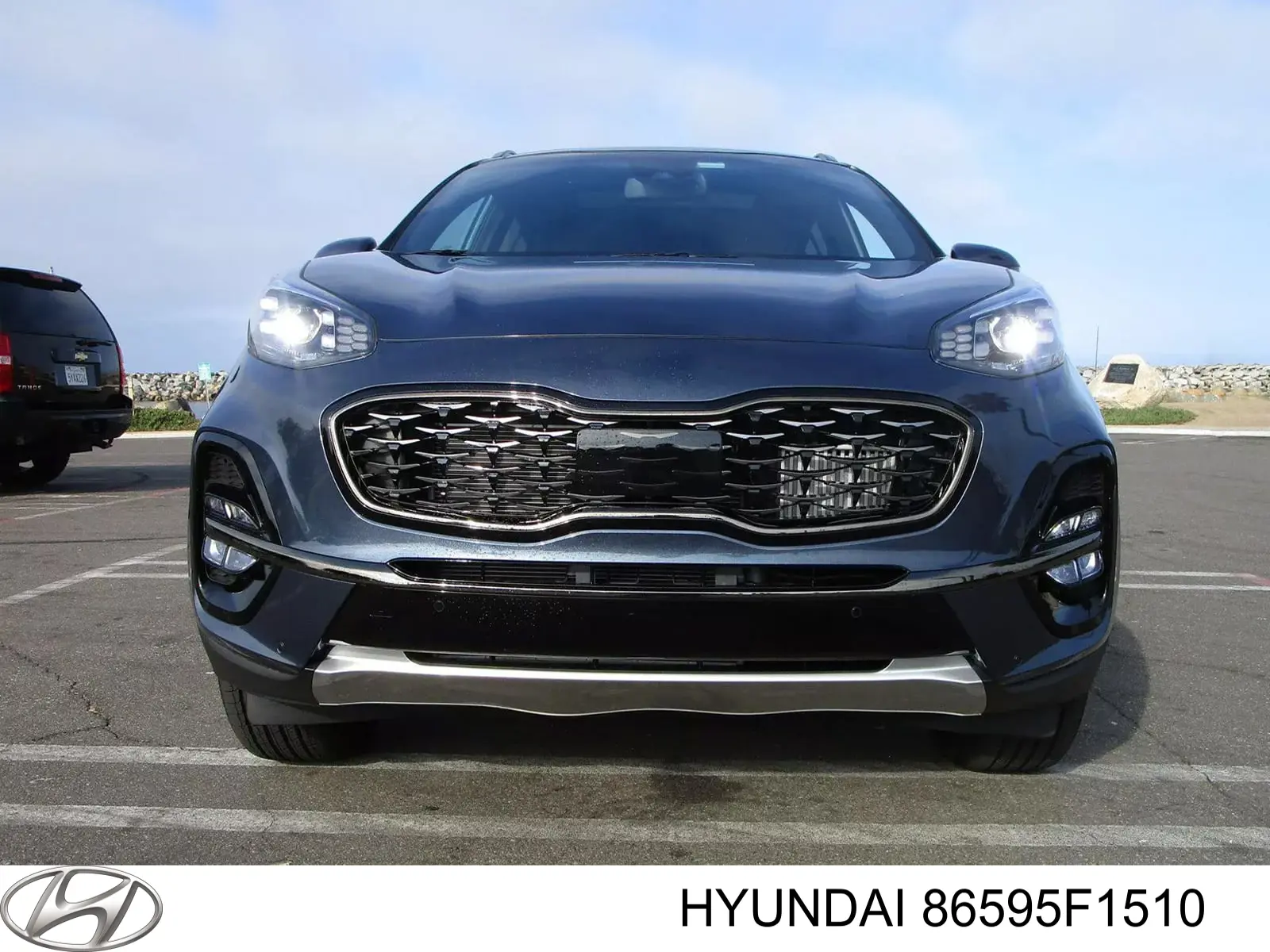86595F1510 Hyundai/Kia Listwa ochronna zderzaka przedniego lewa