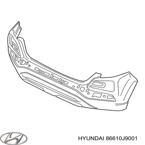 86610J9001 Hyundai/Kia Zderzak tylny