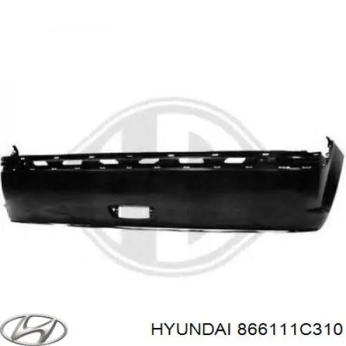 Zderzak tylny Hyundai/Kia 866111C310 cena, od 111,52 USD