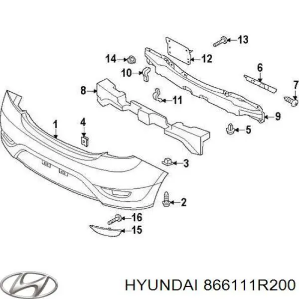 Zderzak tylny do Hyundai Accent IV RB
