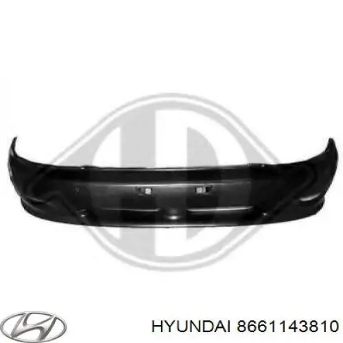Do koszyka 8661143810 Hyundai/Kia Zderzak przedni