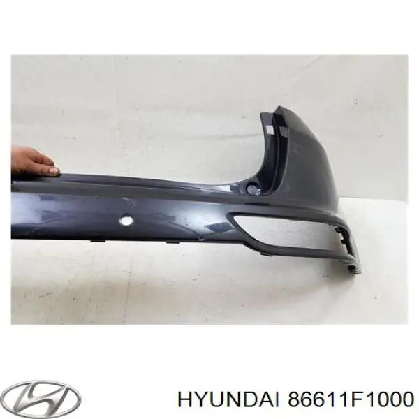 Do koszyka 86611F1000 Hyundai/Kia Zderzak tylny, góna część