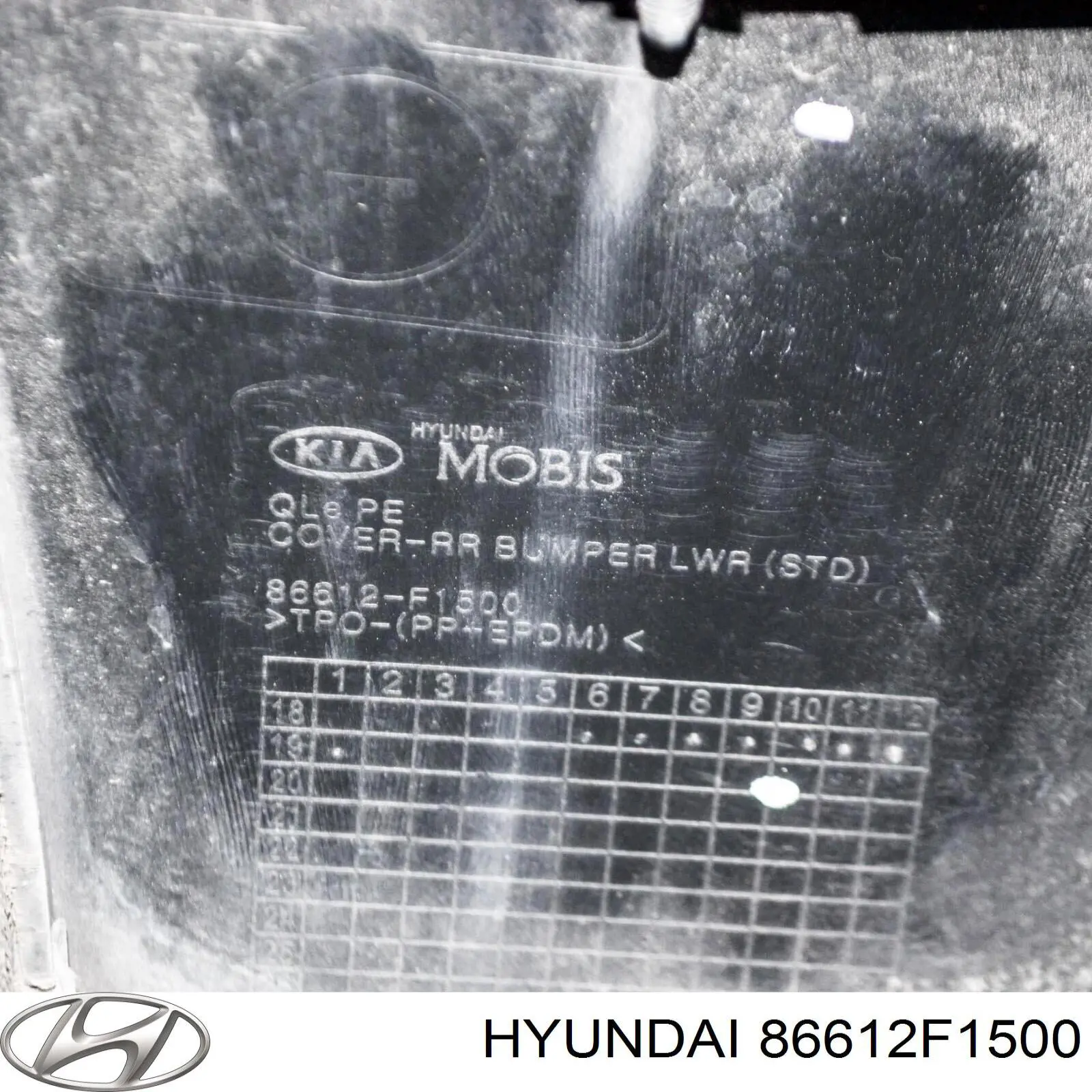 Zderzak tylny, dolna część Hyundai/Kia 86612F1500 cena, od 24,59 USD