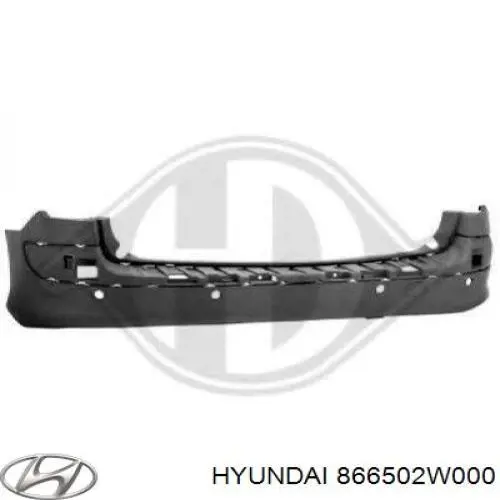 Zderzak tylny do Hyundai Santa Fe III DM