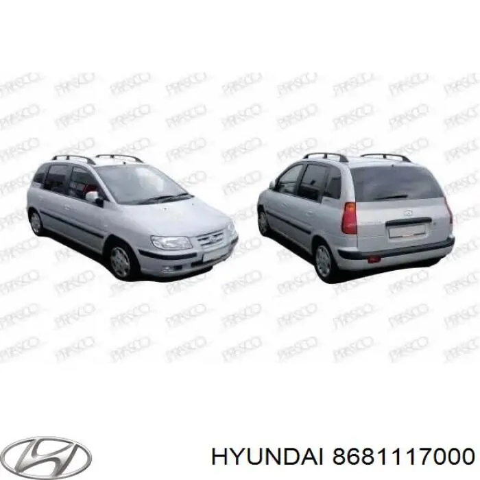 Nadkole błotnika przedniego lewe Hyundai Matrix minivan (FC) (2001 - 2005) cena, od 26,22 USD