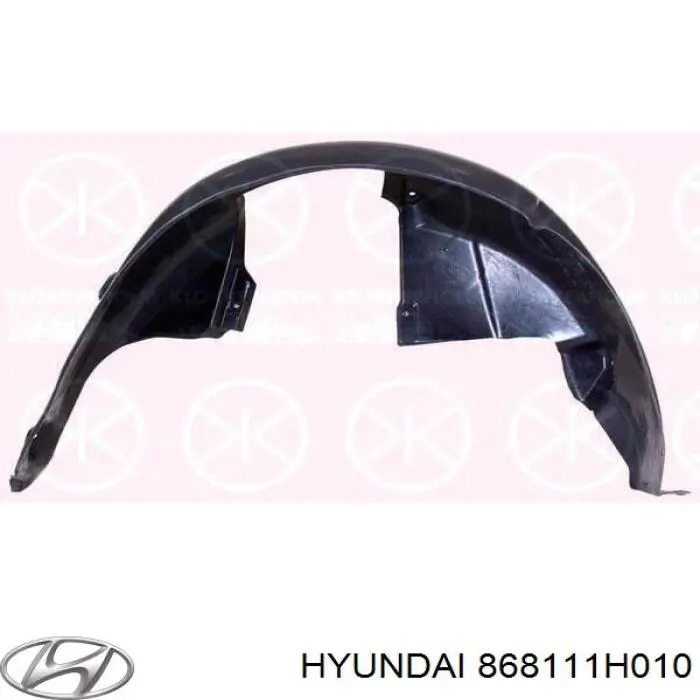 Do koszyka 868111H010 Hyundai/Kia Nadkole błotnika przedniego lewe