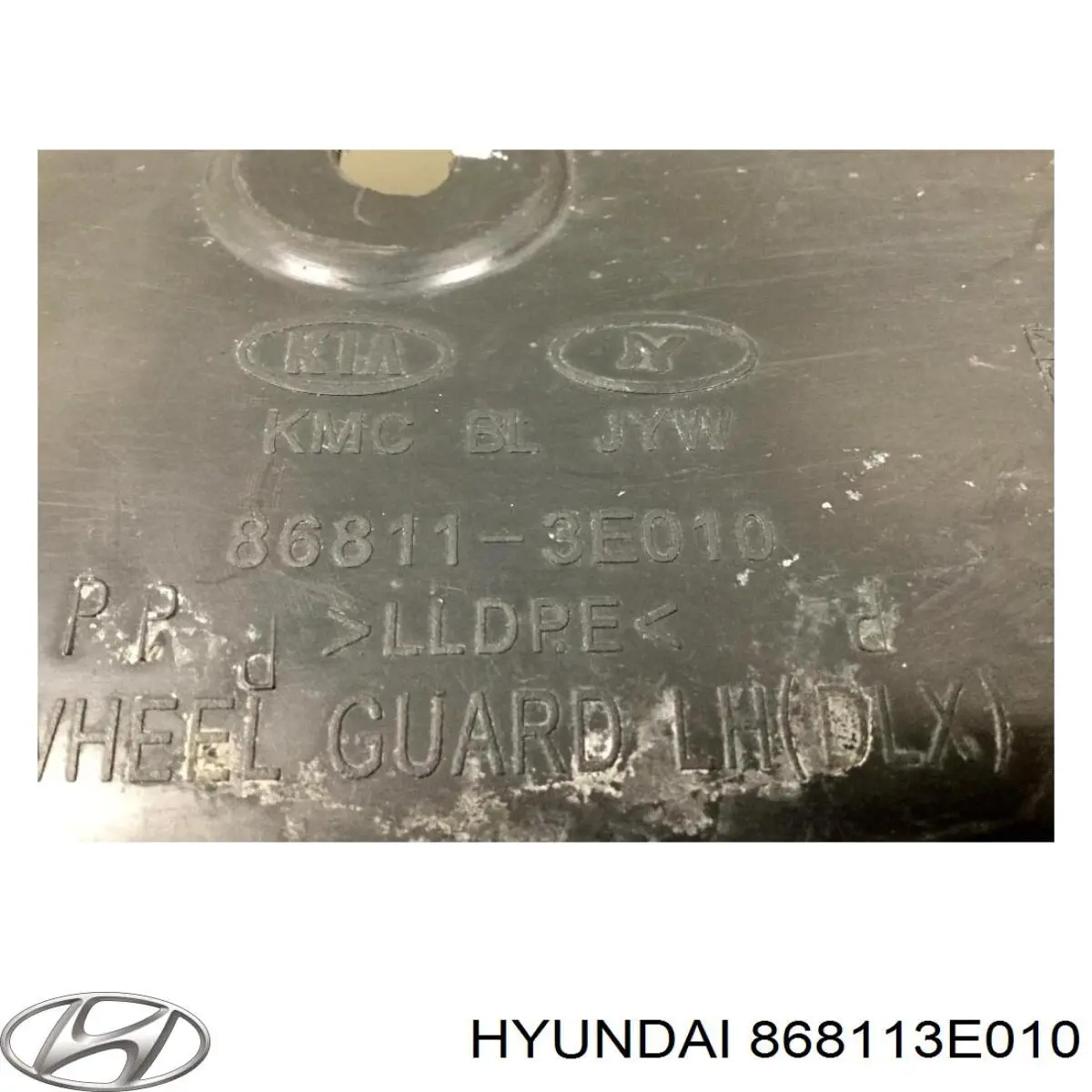 Do koszyka 868113E010 Hyundai/Kia Nadkole błotnika przedniego lewe