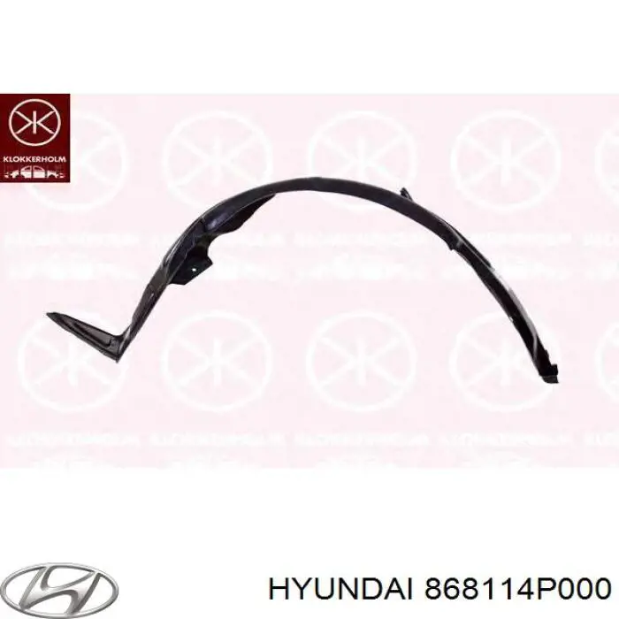 Nadkole błotnika przedniego lewe Hyundai I20 I hatchback (PB) (2008 - 2012) cena, od 15,46 USD