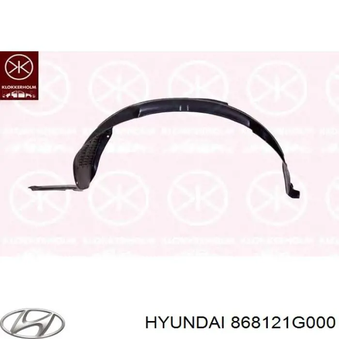 Nadkole błotnika przedniego prawe Hyundai/Kia 868121G000 cena, od 9,59 USD