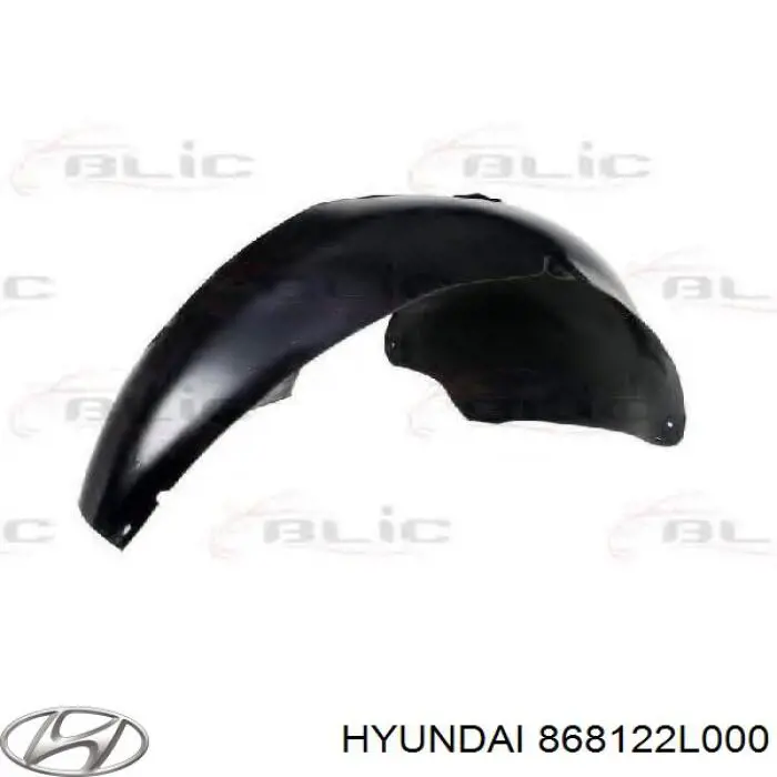 Do koszyka 868122L000 Hyundai/Kia Nadkole błotnika przedniego prawe