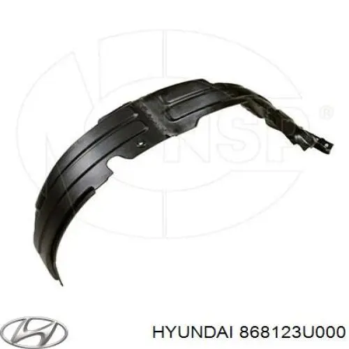 Nadkole błotnika przedniego prawe przednie Hyundai/Kia 868123U000 cena, od 58,21 USD
