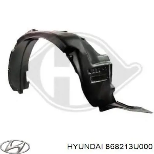 Do koszyka 868213U000 Hyundai/Kia Nadkole błotnika tylnego lewe