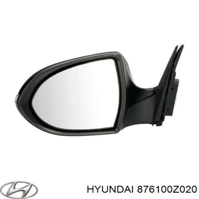 Do koszyka 876100Z020 Hyundai/Kia Lusterko wsteczne lewe