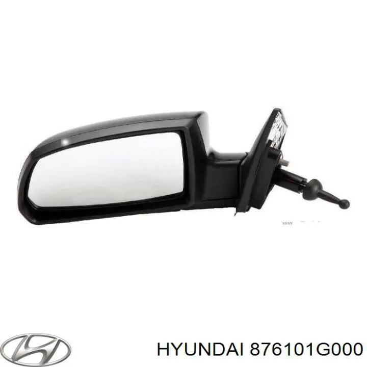 Lusterko wsteczne lewe 876101G000 Hyundai/Kia