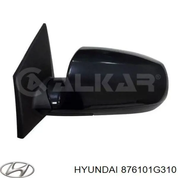 Lusterko wsteczne lewe Hyundai/Kia 876101G310 cena, od 108,14 USD