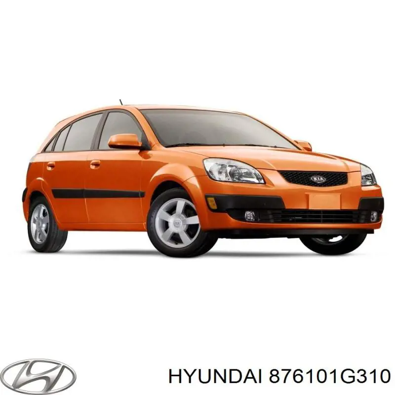 Do koszyka 876101G310 Hyundai/Kia Lusterko wsteczne lewe
