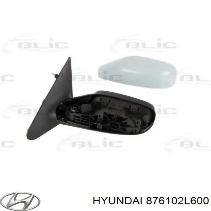 Do koszyka 876102L600 Hyundai/Kia Lusterko wsteczne lewe