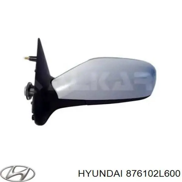 Do koszyka 876102L600 Hyundai/Kia Lusterko wsteczne lewe