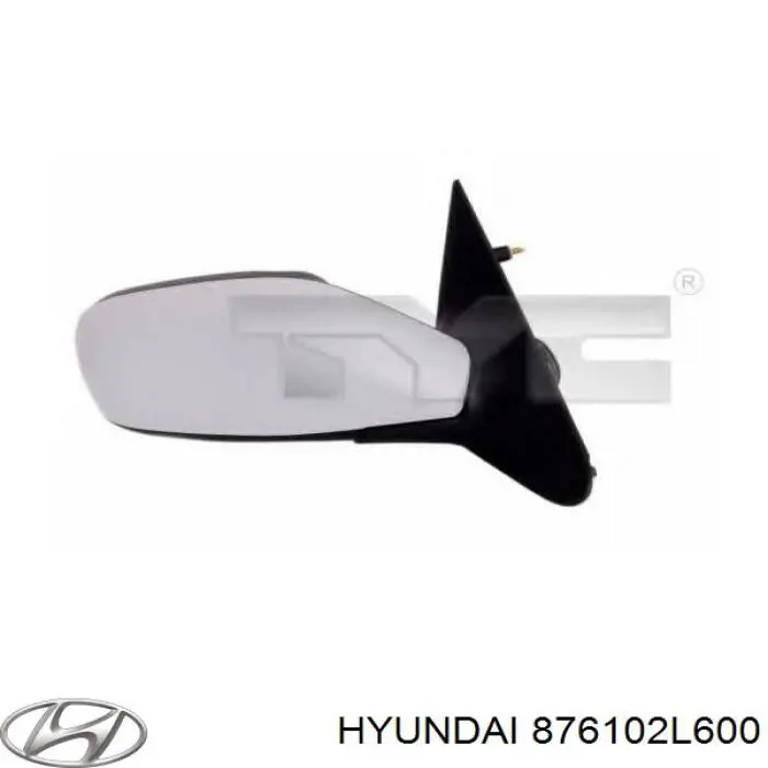 Lusterko wsteczne lewe 876102L600 Hyundai/Kia