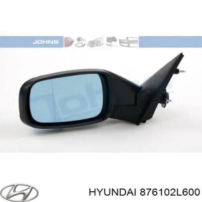 876102L600 Hyundai/Kia Lusterko wsteczne lewe