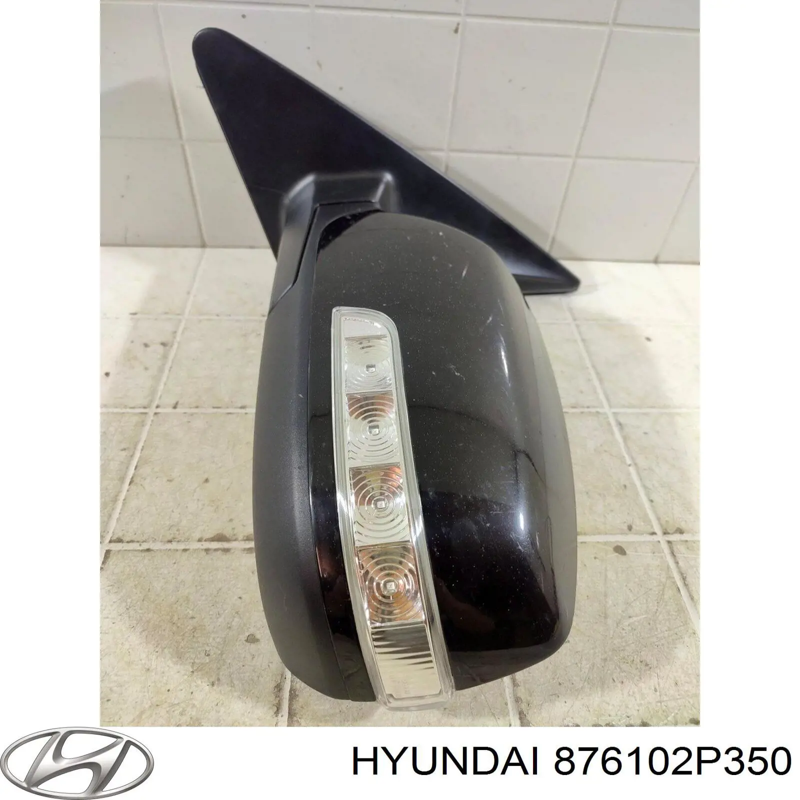 Do koszyka 876102P350 Hyundai/Kia Lusterko wsteczne lewe