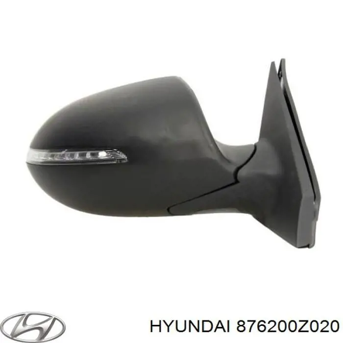 876200Z020 Hyundai/Kia Lusterko wsteczne prawe