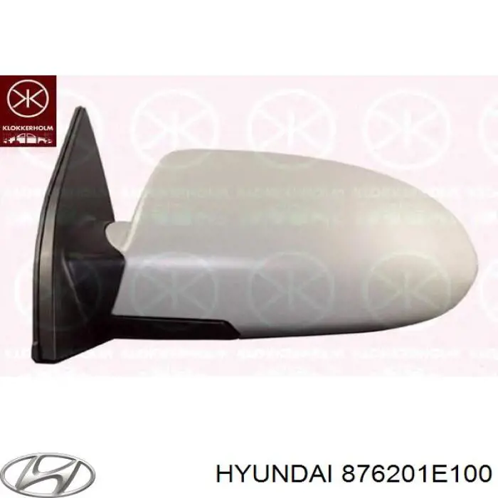 Do koszyka 876201E100 Hyundai/Kia Lusterko wsteczne prawe