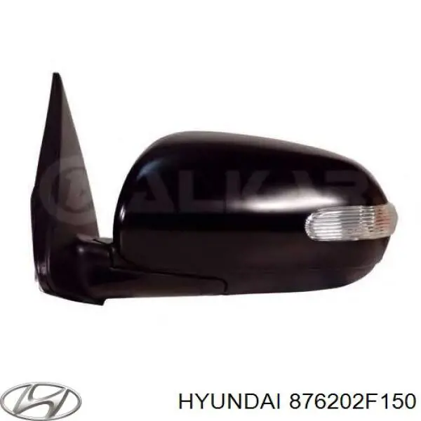 Lusterko wsteczne prawe Hyundai/Kia 876202F150 cena, od 68,10 USD