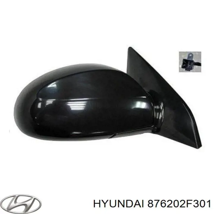 Do koszyka 876202F300 Hyundai/Kia Lusterko wsteczne prawe