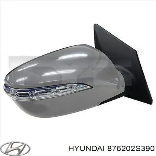 Lusterko wsteczne prawe Hyundai/Kia 876202S390 cena, od 180,47 USD