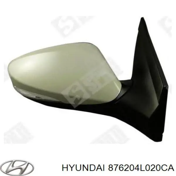 Lusterko wsteczne prawe Hyundai/Kia 876204L020CA cena, od 120,45 USD