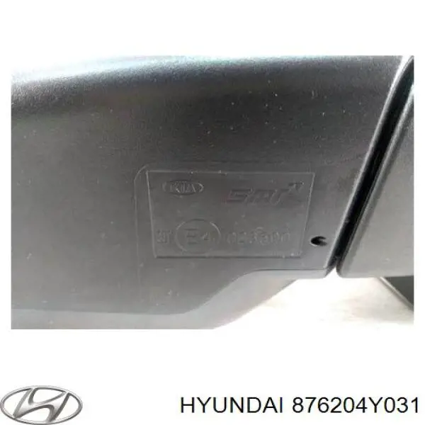 Lusterko wsteczne prawe Hyundai/Kia 876204Y031 cena, od 306,97 USD