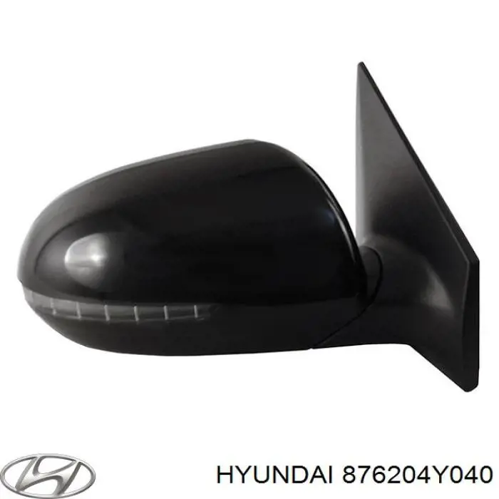876204Y040 Hyundai/Kia Lusterko wsteczne prawe