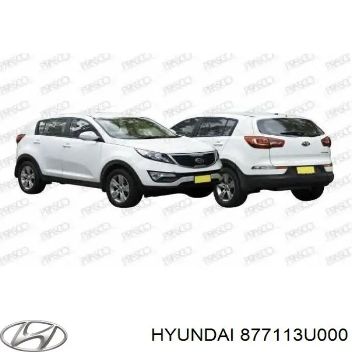 Nakładka błotnika przedniego lewego Hyundai/Kia 877113U000 cena, od 58,88 USD