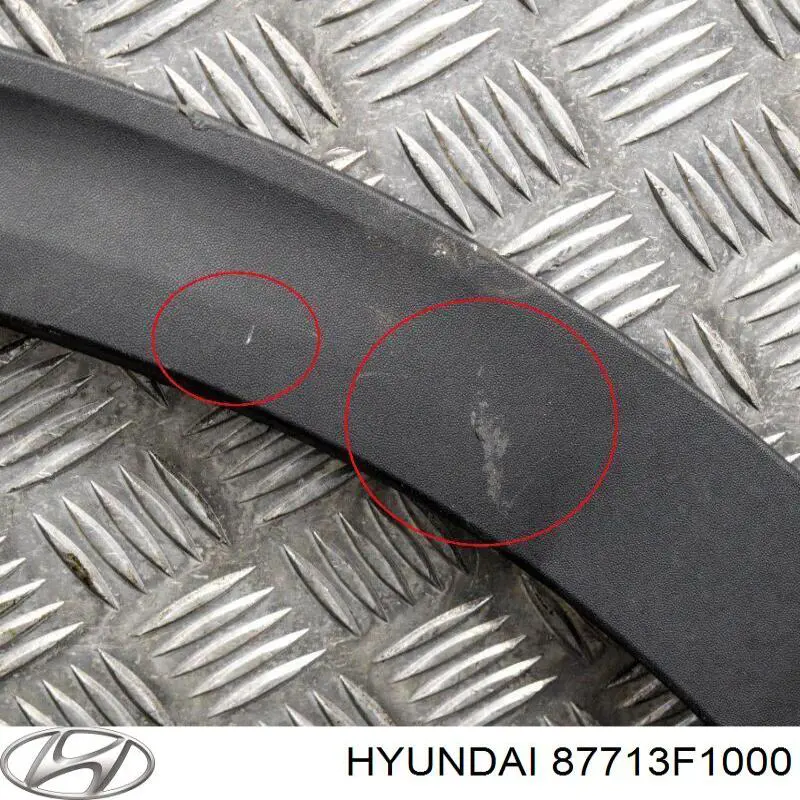 Do koszyka 87713F1000 Hyundai/Kia Poszerzenie (nakładka) reperaturki błotnika przedniego lewy