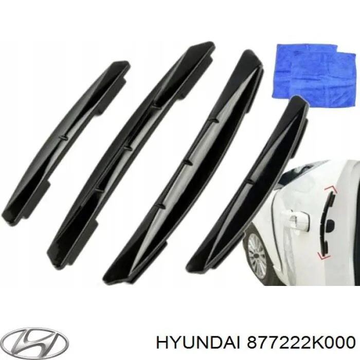 Listwa ochronna drzwi tylnych prawych Hyundai/Kia 877222K000 cena, od 47,39 USD